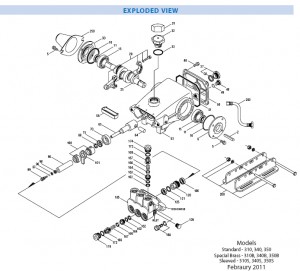 310 CAT PUMP exploded VIEW