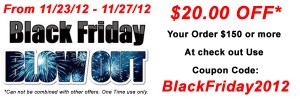 Black friday $20.00 Off sale