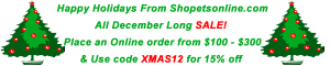 Happy Holidays Sale at Shopetsonline.com All December Long