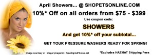April Showers sale at shopetsonline.com
