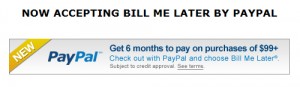 Bill Me Later with PayPal and shopetsonline.com
