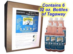 World's Best Graffiti Remover - Tagaway the elite graffiti remover for smooth and painted surfaces.