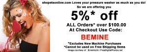 "Be Mine" 5% off Sale from Shopetsonline.com