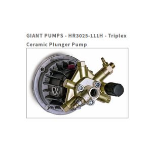 HR3025-111H is a triplex ceramic plunger pump from Giant Pumps