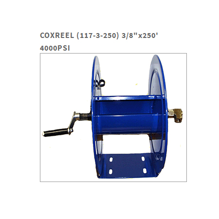 Cox Reels 117-3-250 Hand Crank Hose Reel - ETS Co. Pressure