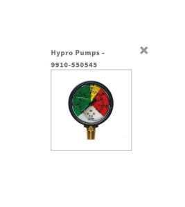 Hypro Pumps - 9910-550545 pressure gauge