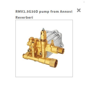 RMV2.5G30D is a 2.5 GPM at 3000 PSI pump for your pressure washer from Annovi Reverberi.