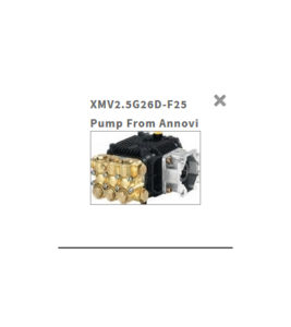 XMV2.5G26D-F25 pump