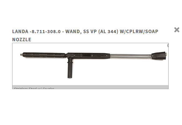 8.711-308.0 is a stainless steel wand / gun combo for your power washer