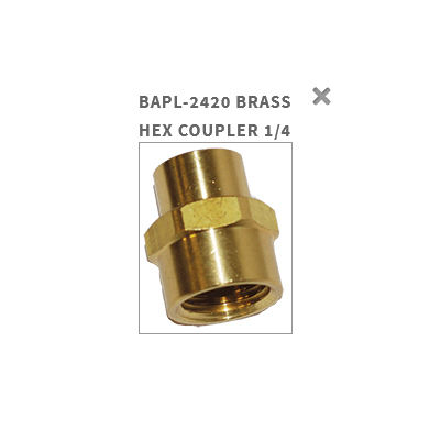 brass hex coupler 