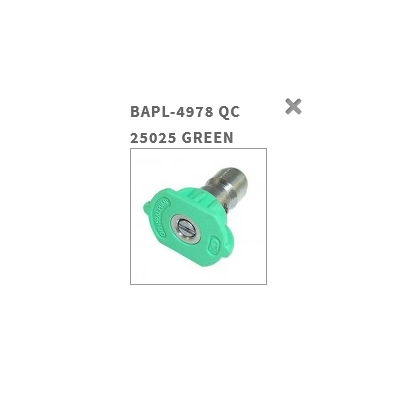 QC 25025 green nozzle for your pressure washer