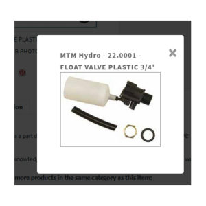 MTM Hydro 22.0001 Float Valve