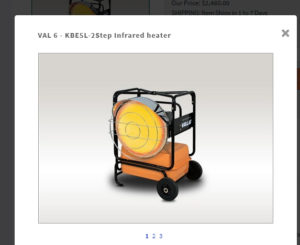 VAL 6 - KBE5L Infrared Space Heater