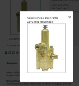 ZK73 Flow Actuated Unloader from General Pumps