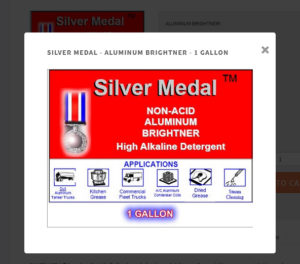 Silver Medal De-grease and Sanitize